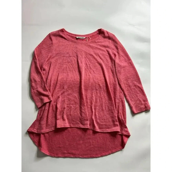 Soft Surroundings Sweater Womens Large 3/4 Sleeve High Low Lightweight Pullover - Picture 1 of 7